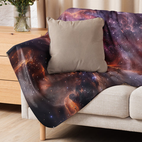 Lagoon Nebula Dreams Fluffy Blanket