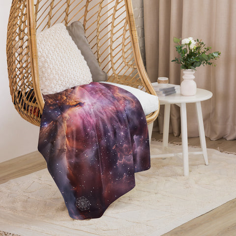 Lagoon Nebula Dreams Fluffy Blanket