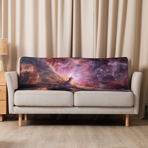 Lagoon Nebula Dreams Fluffy Blanket