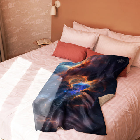 Pacman Nebula Dreams Fluffy Blanket