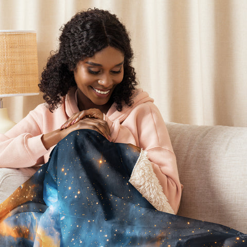 Pelican Nebula Dreams Fluffy Blanket