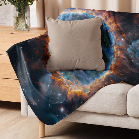 Ring Nebula Dreams Fluffy Blanket