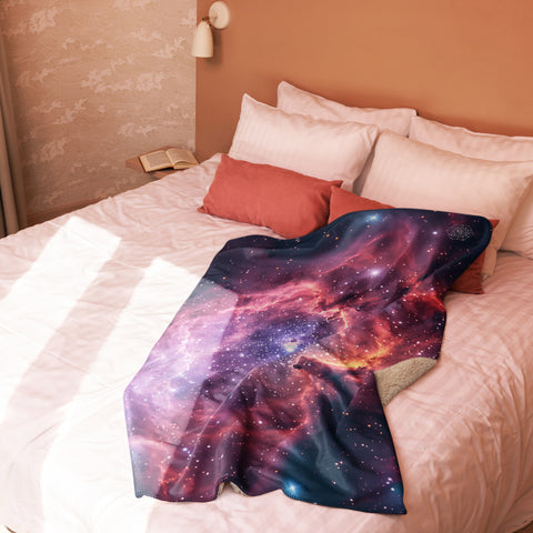 Rosette Nebula Dreams Fluffy Blanket