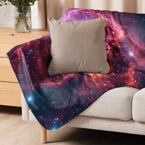 Rosette Nebula Dreams Fluffy Blanket