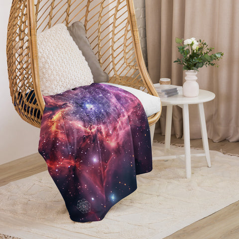 Rosette Nebula Dreams Fluffy Blanket