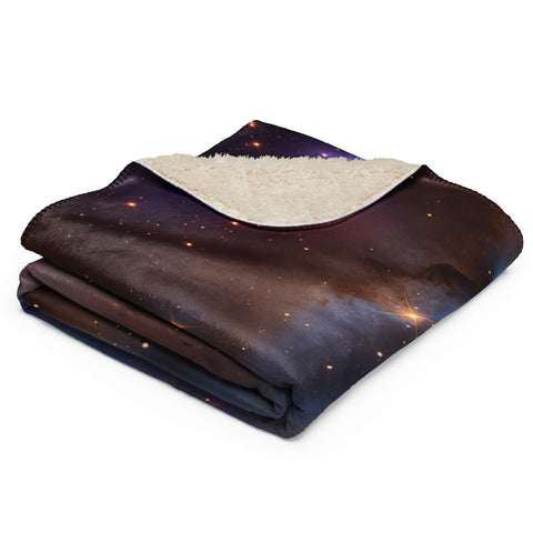 Runningman Nebula Dreams Fluffy Blanket