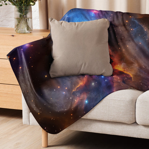 Runningman Nebula Dreams Fluffy Blanket