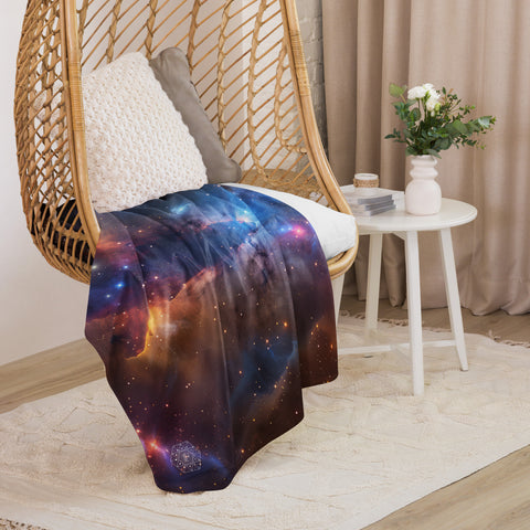 Runningman Nebula Dreams Fluffy Blanket