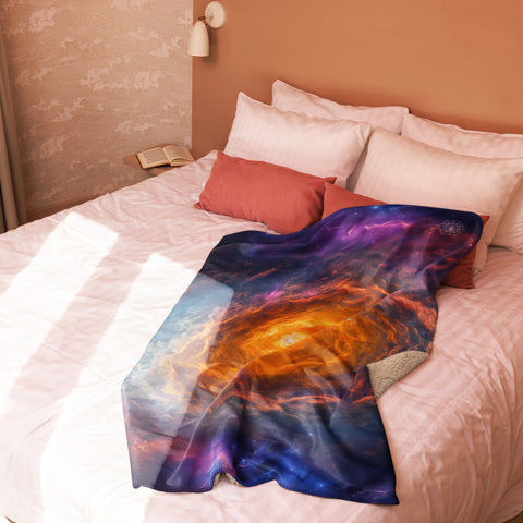 Spirograph Nebula Dreams Fluffy Blanket