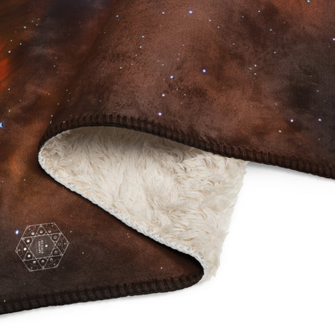 Flame Nebula Dreams Fluffy Blanket