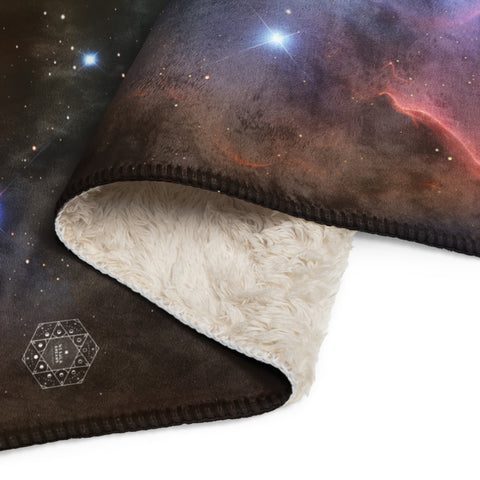 Fox Fur Nebula Dreams Fluffy Blanket