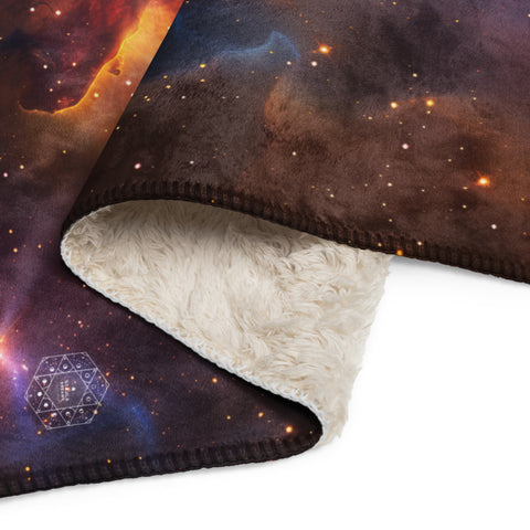 Runningman Nebula Dreams Fluffy Blanket