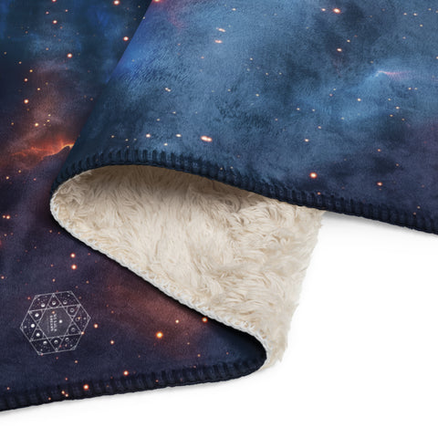Thors Helmet Nebula Dreams Fluffy Blanket