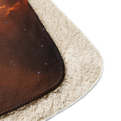 Flame Nebula Dreams Fluffy Blanket