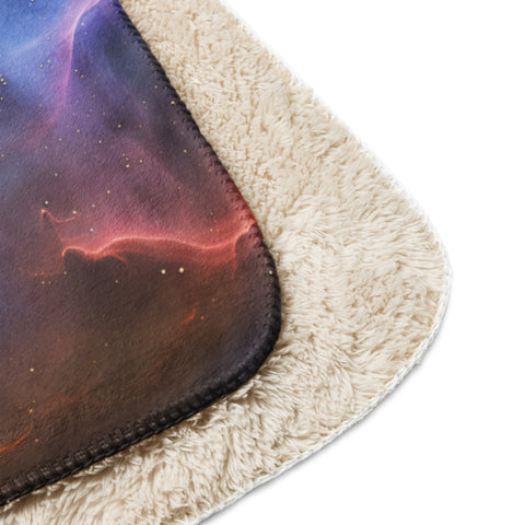 Fox Fur Nebula Dreams Fluffy Blanket