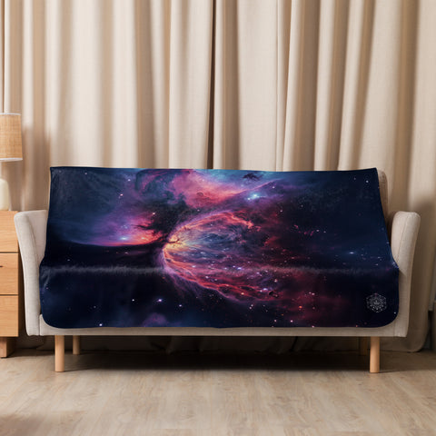 Crescent Nebula Dreams Fluffy Blanket