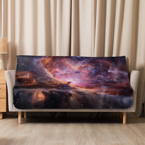 Lagoon Nebula Dreams Fluffy Blanket