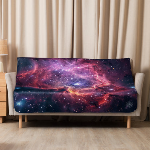 Rosette Nebula Dreams Fluffy Blanket