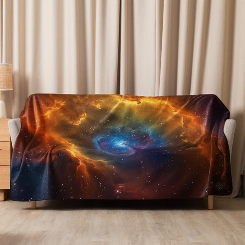 Bubble Nebula Dreams Fluffy Blanket