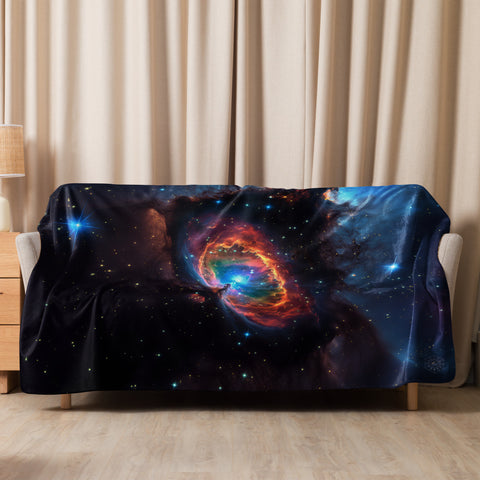 Cats Eye Nebula Dreams Fluffy Blanket