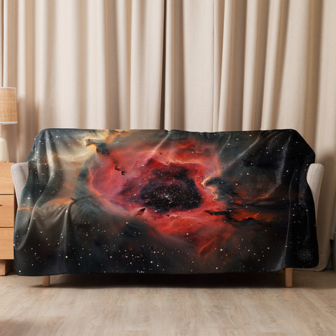 Cocoon Nebula Dreams Fluffy Blanket