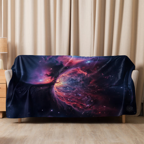 Crescent Nebula Dreams Fluffy Blanket