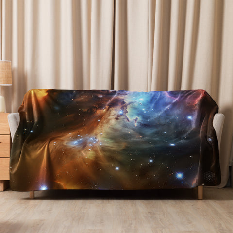 Fox Fur Nebula Dreams Fluffy Blanket