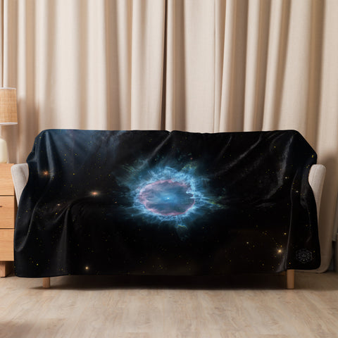 Blue Snowball Nebula Dreams Fluffy Blanket