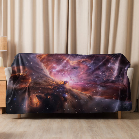 Lagoon Nebula Dreams Fluffy Blanket