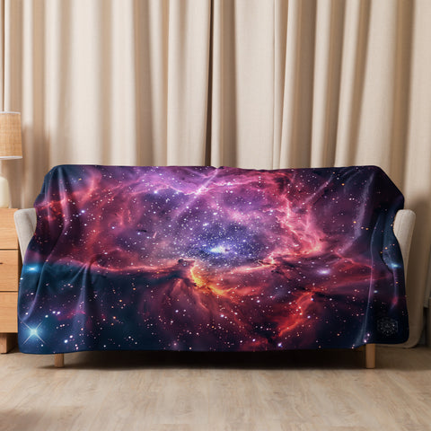 Rosette Nebula Dreams Fluffy Blanket