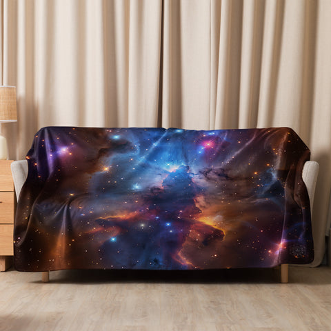 Runningman Nebula Dreams Fluffy Blanket