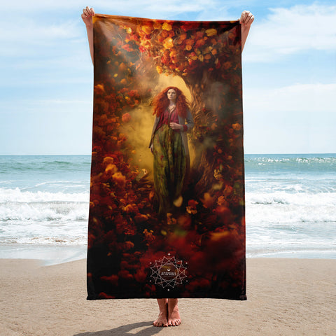 Brigid Goddess Lightweight Beach Towel