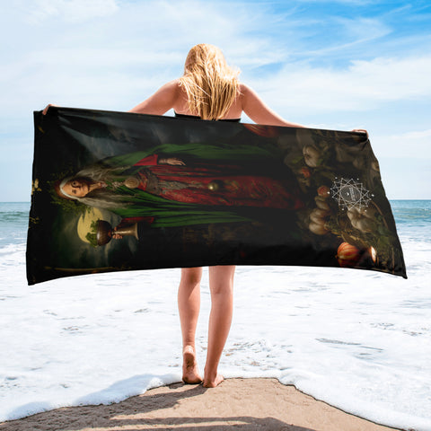 Cerridwen Goddess Lightweight Beach Towel