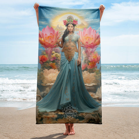 Dewi Danu Goddess Lightweight Beach Towel