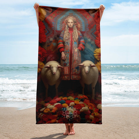 Mokosh Goddess Lightweight Beach Towel