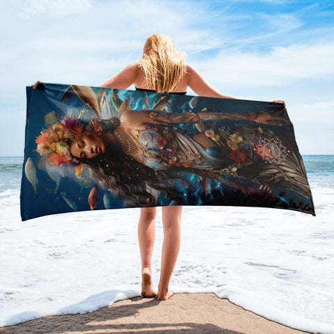 Vairaumati Goddess Lightweight Beach Towel