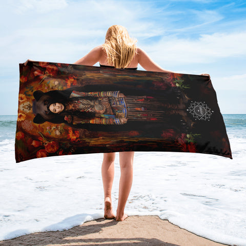 Ungnyeo Goddess Lightweight Beach Towel
