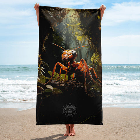 Ant Spirit Animal Lightweight Beach Towel