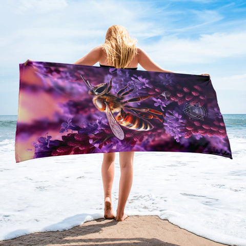 Bee Spirit Animal Lightweight Beach Towel