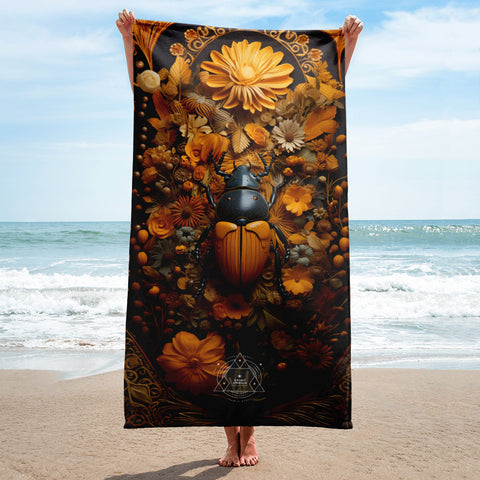 Beetle Spirit Animal Lightweight Beach Towel