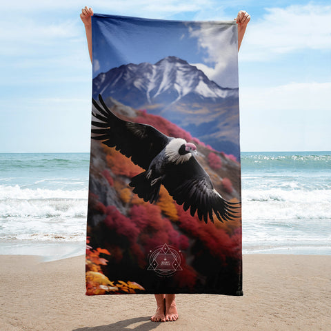 Condor Spirit Animal Lightweight Beach Towel