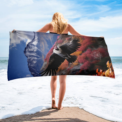 Condor Spirit Animal Lightweight Beach Towel