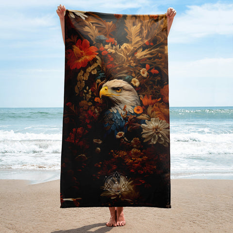 Eagle Spirit Animal Lightweight Beach Towel