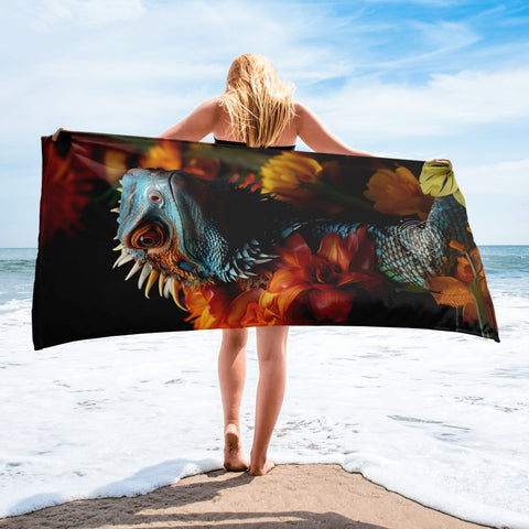 Lizard Spirit Animal Lightweight Beach Towel