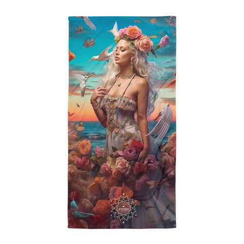 Aphrodite Goddess Lightweight Beach Towel