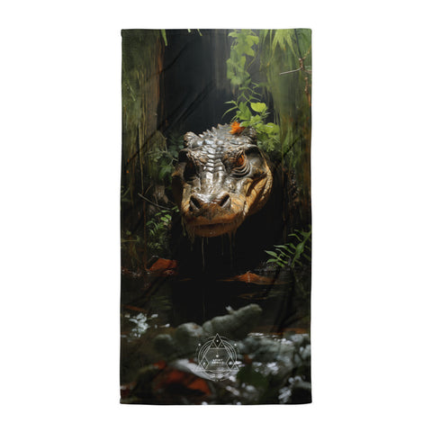 Alligator Spirit Animal Lightweight Beach Towel