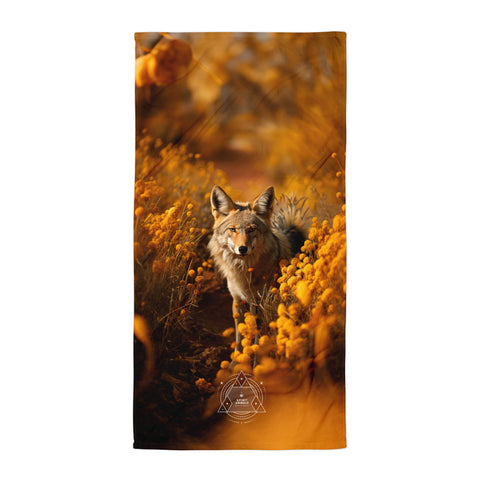 Coyote Spirit Animal Lightweight Beach Towel