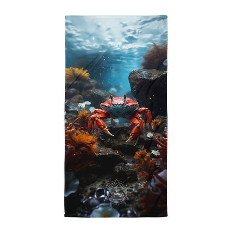 Crab Spirit Animal Lightweight Beach Towel