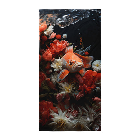 Koi Fish Spirit Animal Lightweight Beach Towel