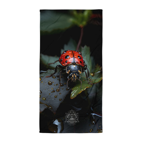 Ladybug Spirit Animal Lightweight Beach Towel